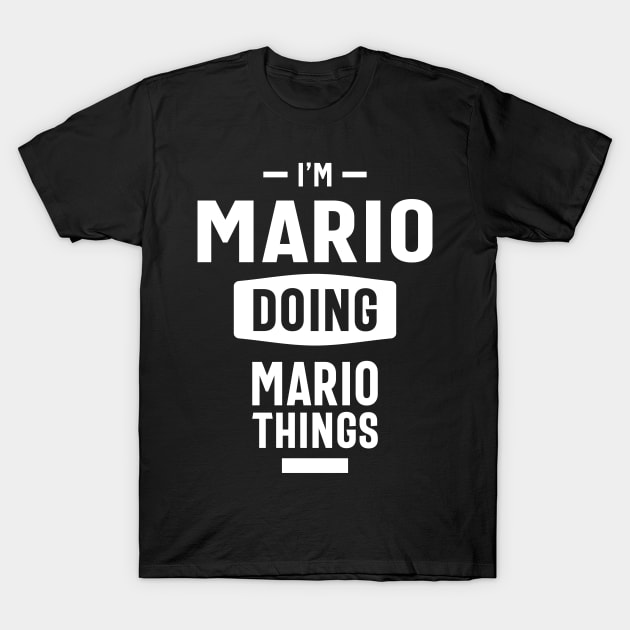 Mario Personalized Name Birthday Gift T-Shirt by cidolopez